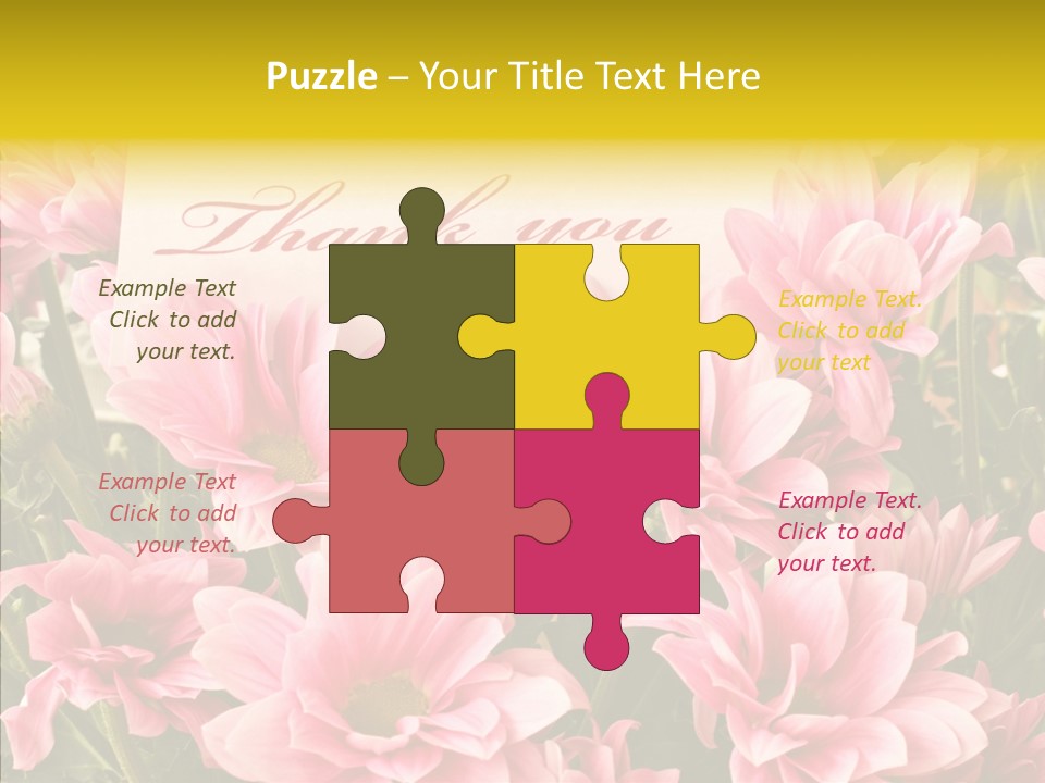 Floral Bloom Message PowerPoint Template
