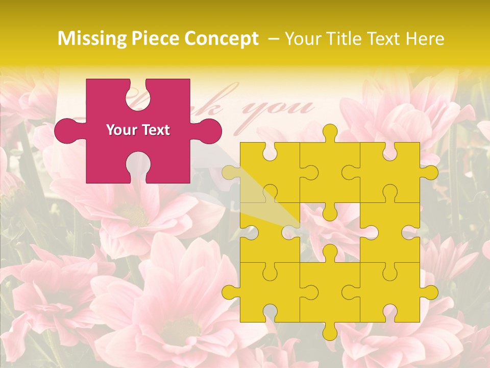 Floral Bloom Message PowerPoint Template