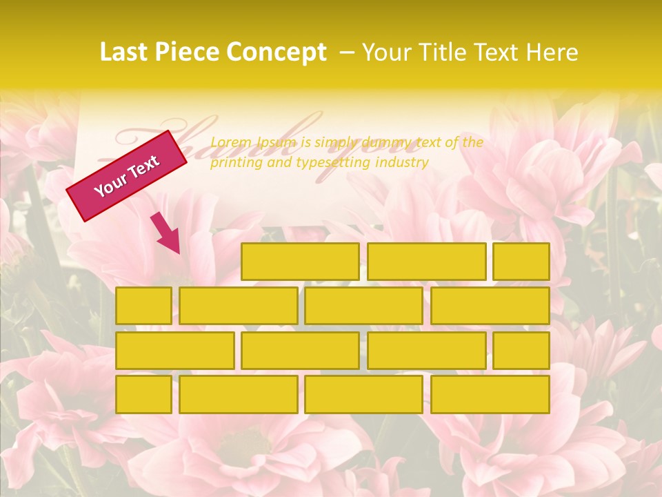 Floral Bloom Message PowerPoint Template