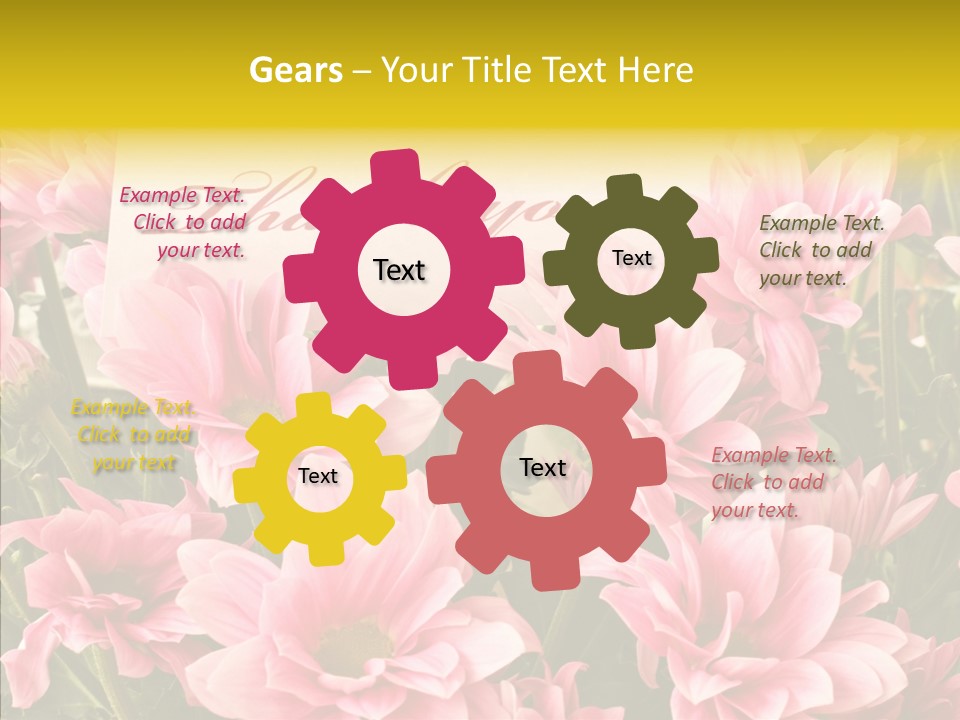 Floral Bloom Message PowerPoint Template