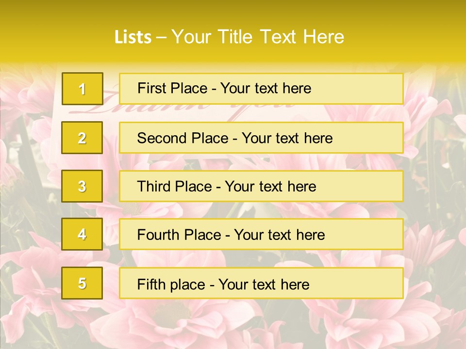 Floral Bloom Message PowerPoint Template