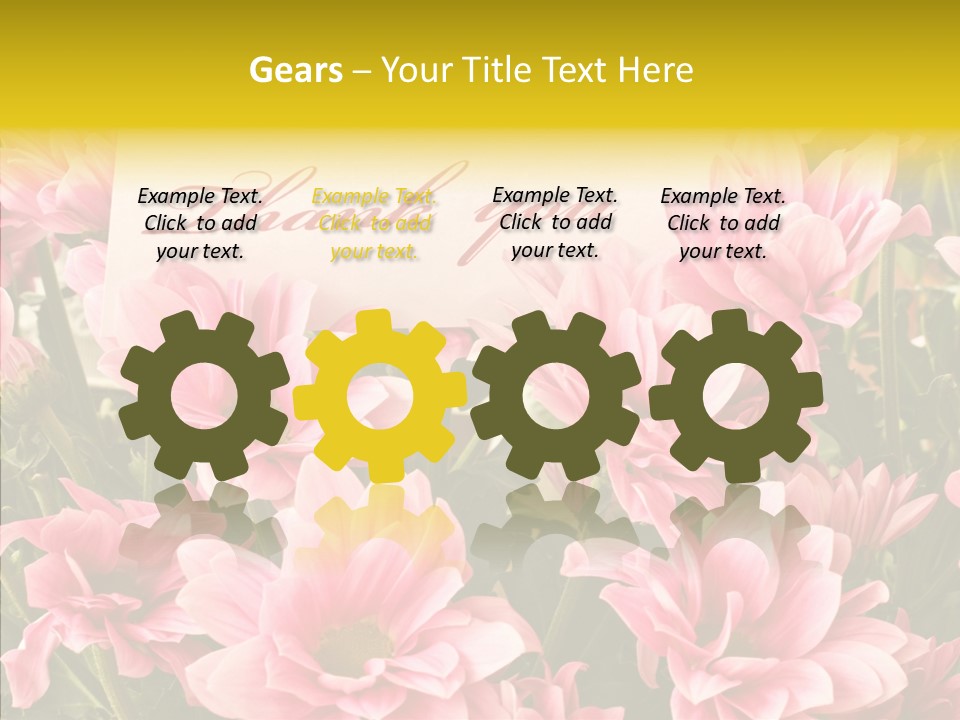 Floral Bloom Message PowerPoint Template