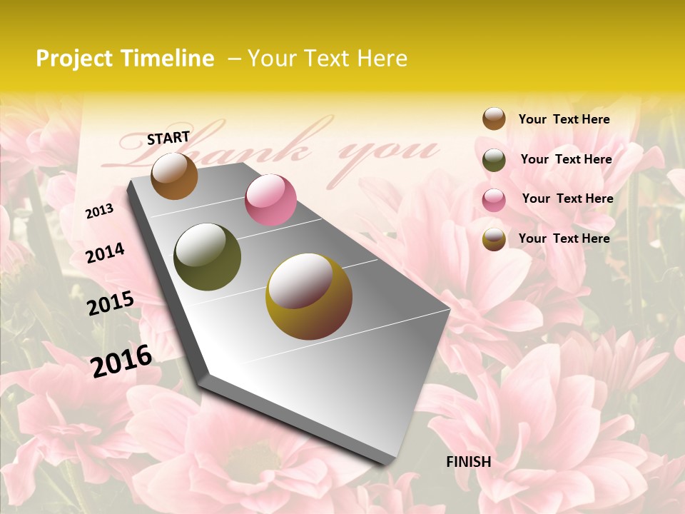 Floral Bloom Message PowerPoint Template