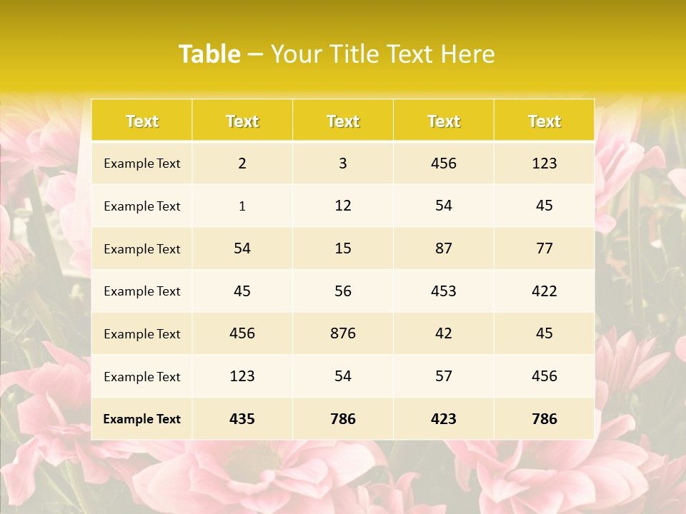 Floral Bloom Message PowerPoint Template