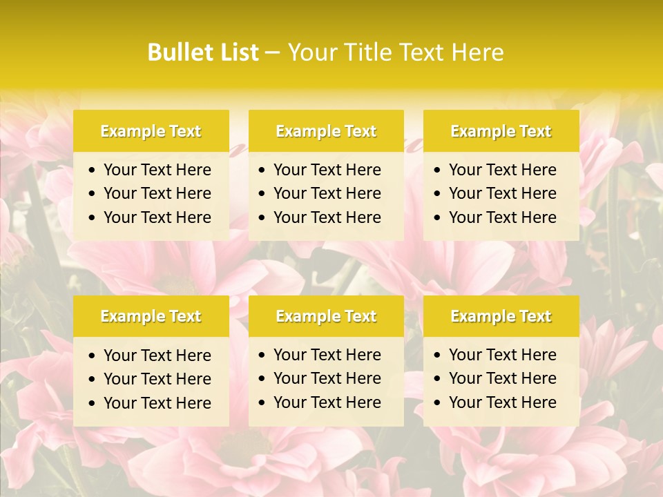 Floral Bloom Message PowerPoint Template