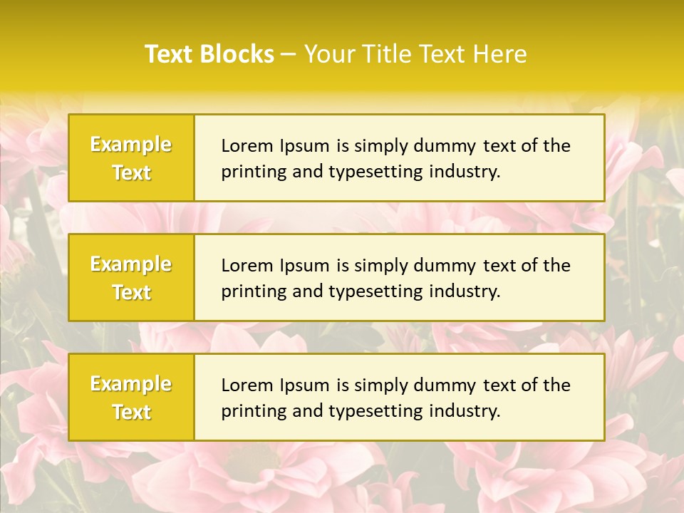Floral Bloom Message PowerPoint Template