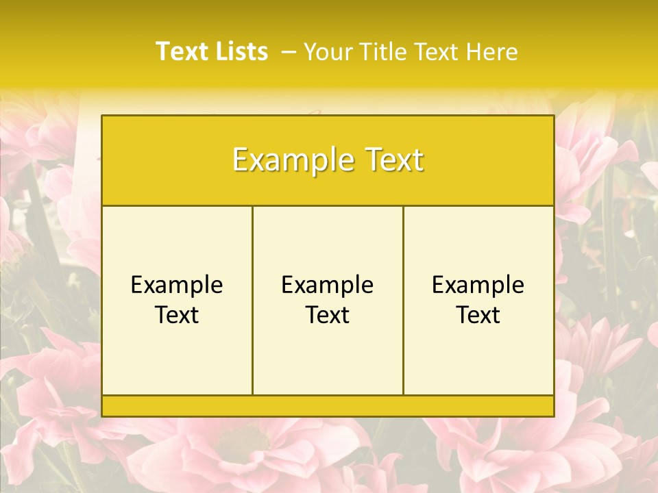 Floral Bloom Message PowerPoint Template