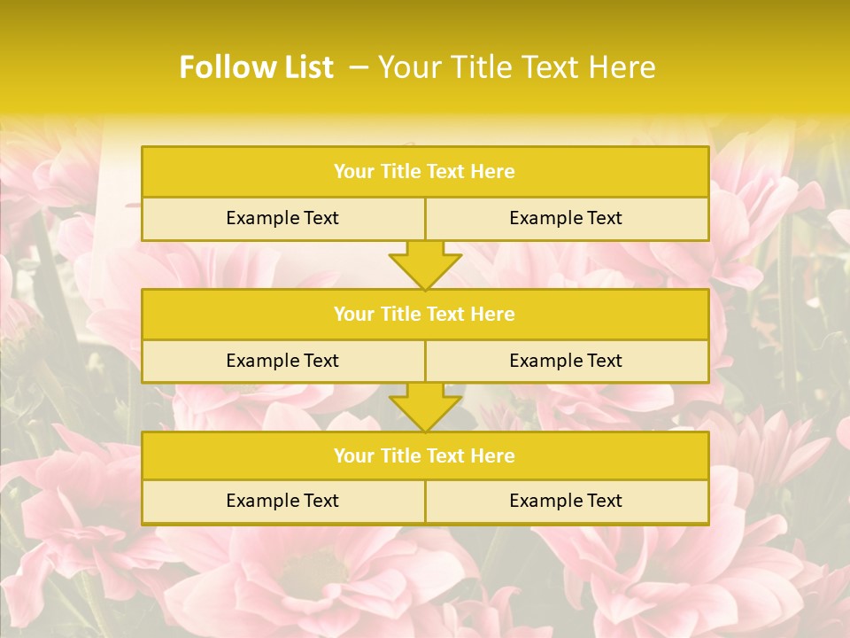Floral Bloom Message PowerPoint Template