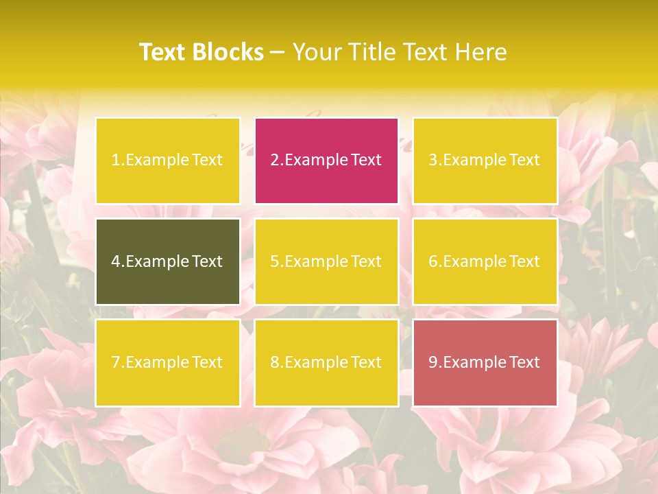 Floral Bloom Message PowerPoint Template