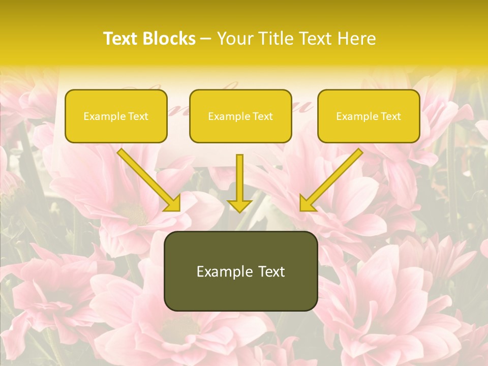 Floral Bloom Message PowerPoint Template
