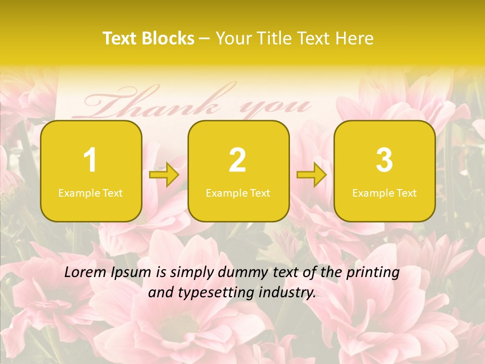 Floral Bloom Message PowerPoint Template