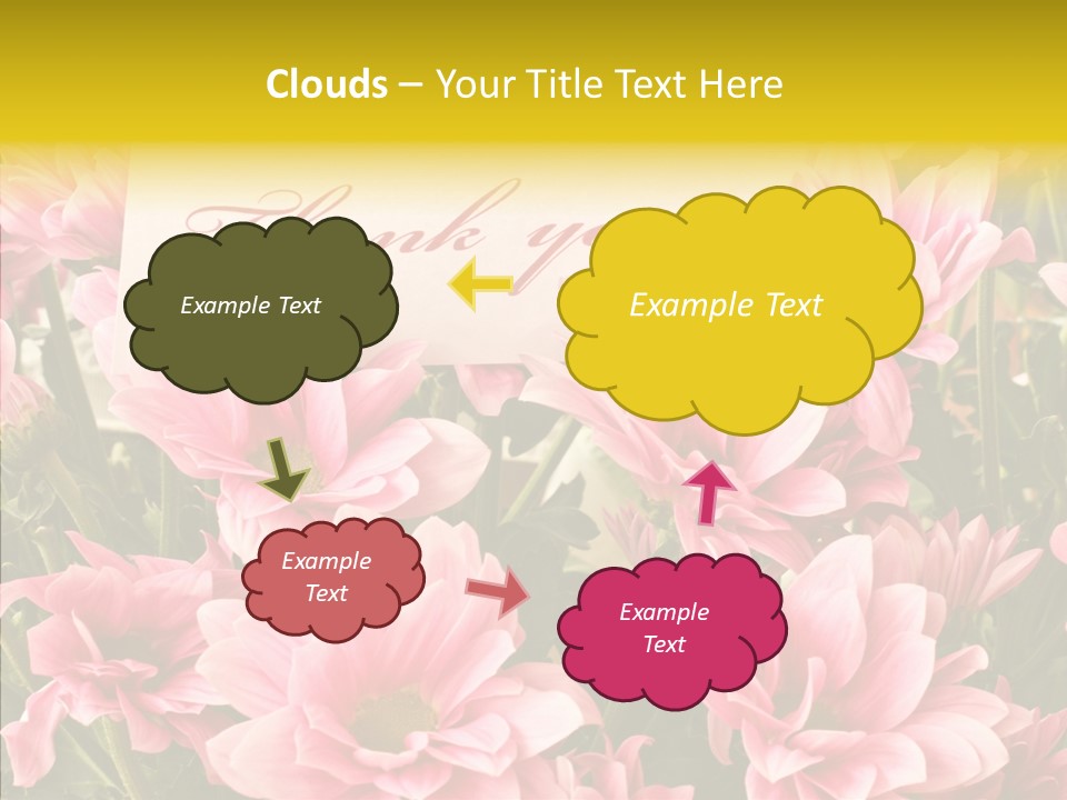 Floral Bloom Message PowerPoint Template