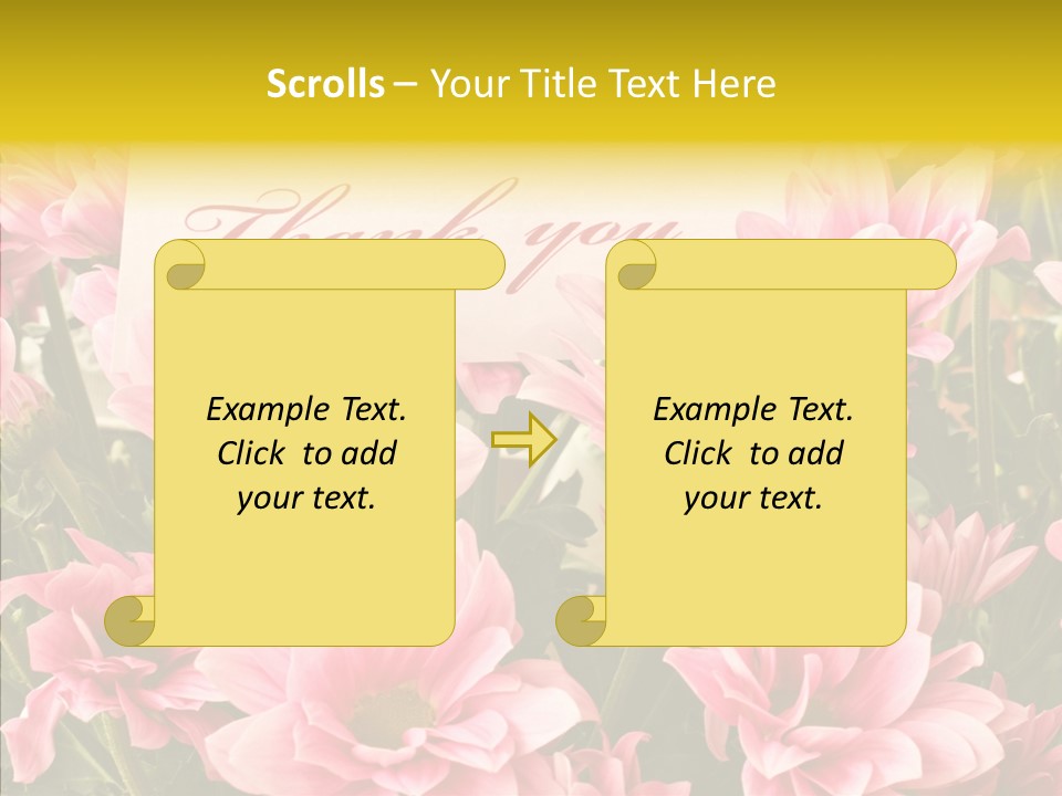 Floral Bloom Message PowerPoint Template