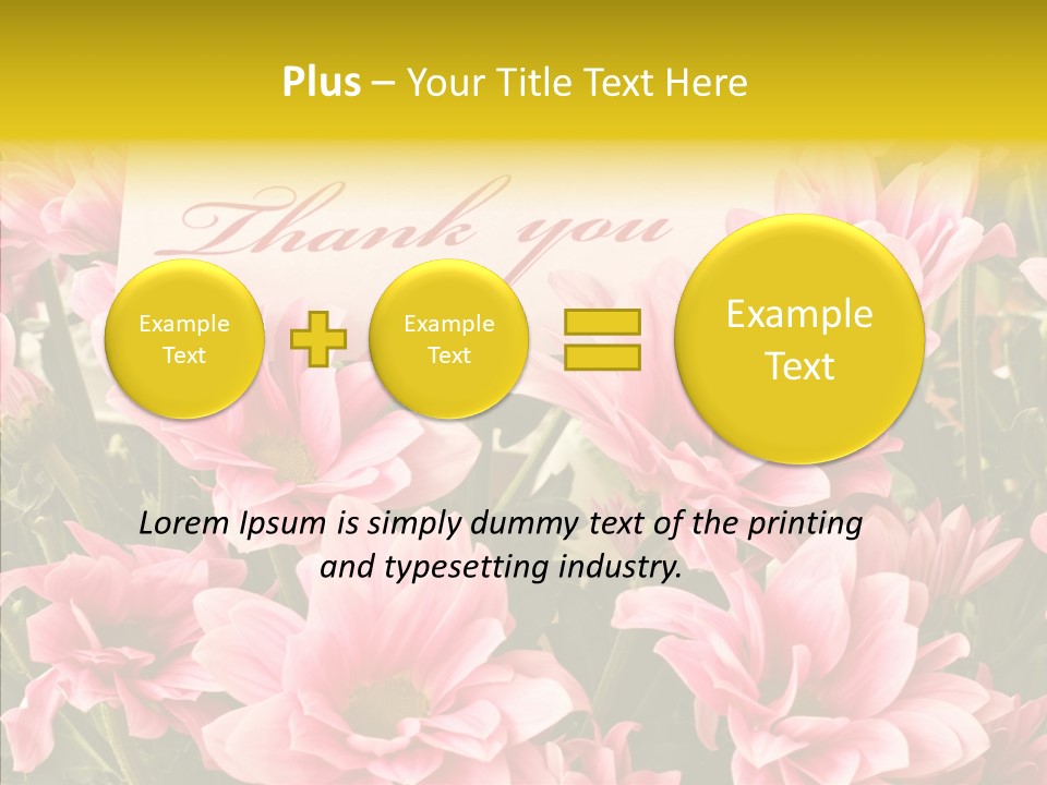 Floral Bloom Message PowerPoint Template