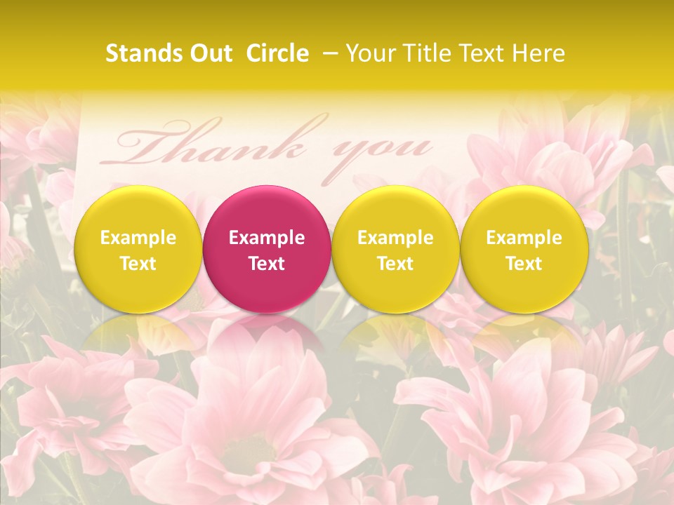 Floral Bloom Message PowerPoint Template