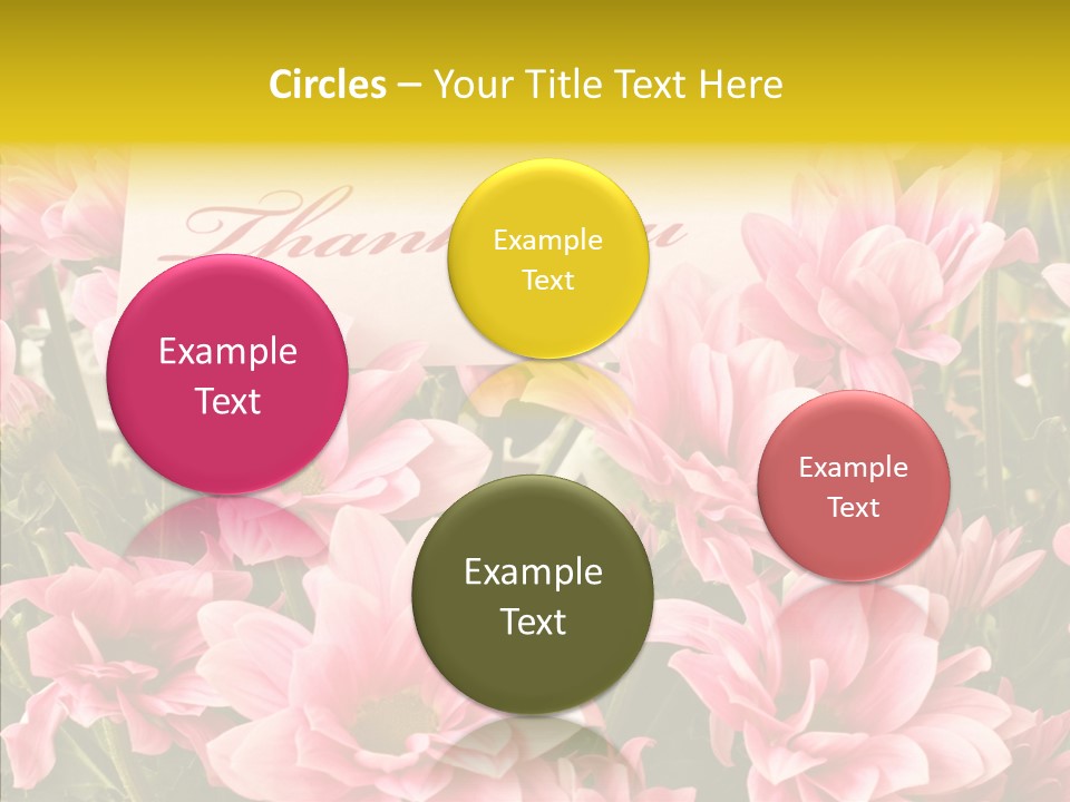 Floral Bloom Message PowerPoint Template
