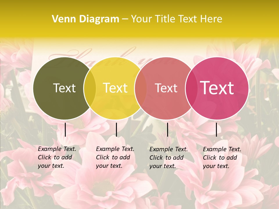 Floral Bloom Message PowerPoint Template