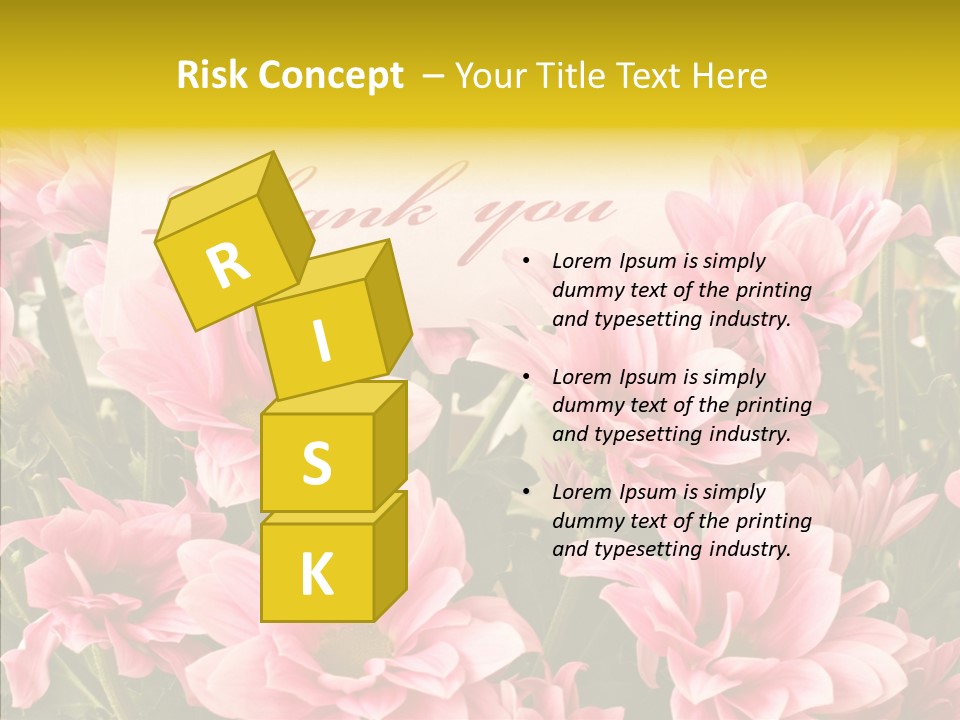 Floral Bloom Message PowerPoint Template