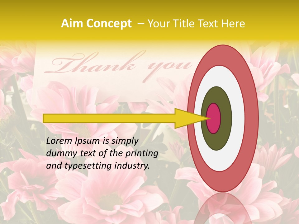 Floral Bloom Message PowerPoint Template