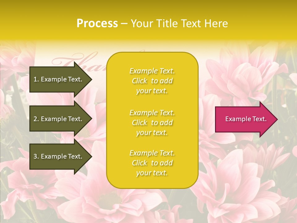Floral Bloom Message PowerPoint Template