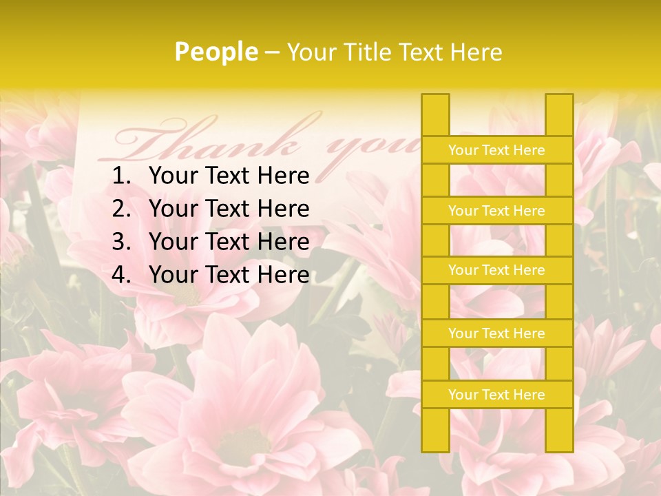 Floral Bloom Message PowerPoint Template