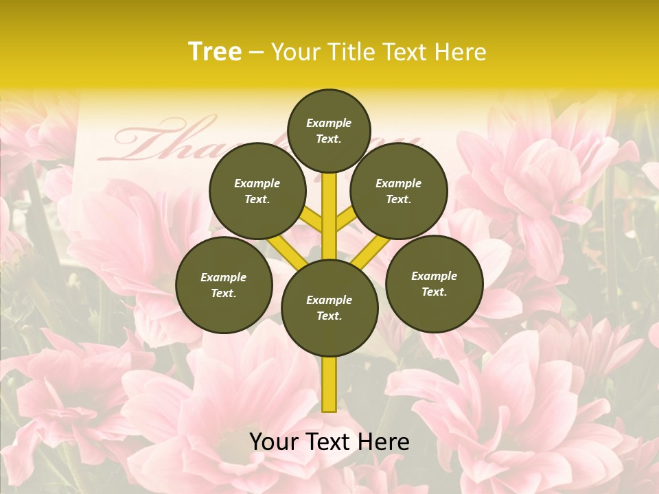 Floral Bloom Message PowerPoint Template