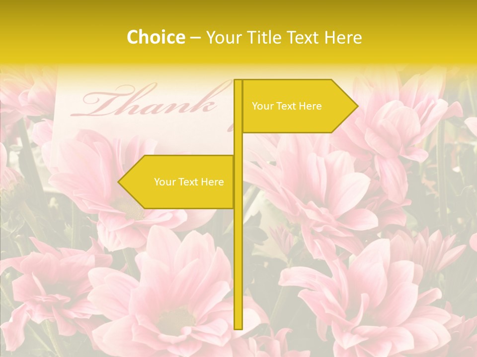 Floral Bloom Message PowerPoint Template