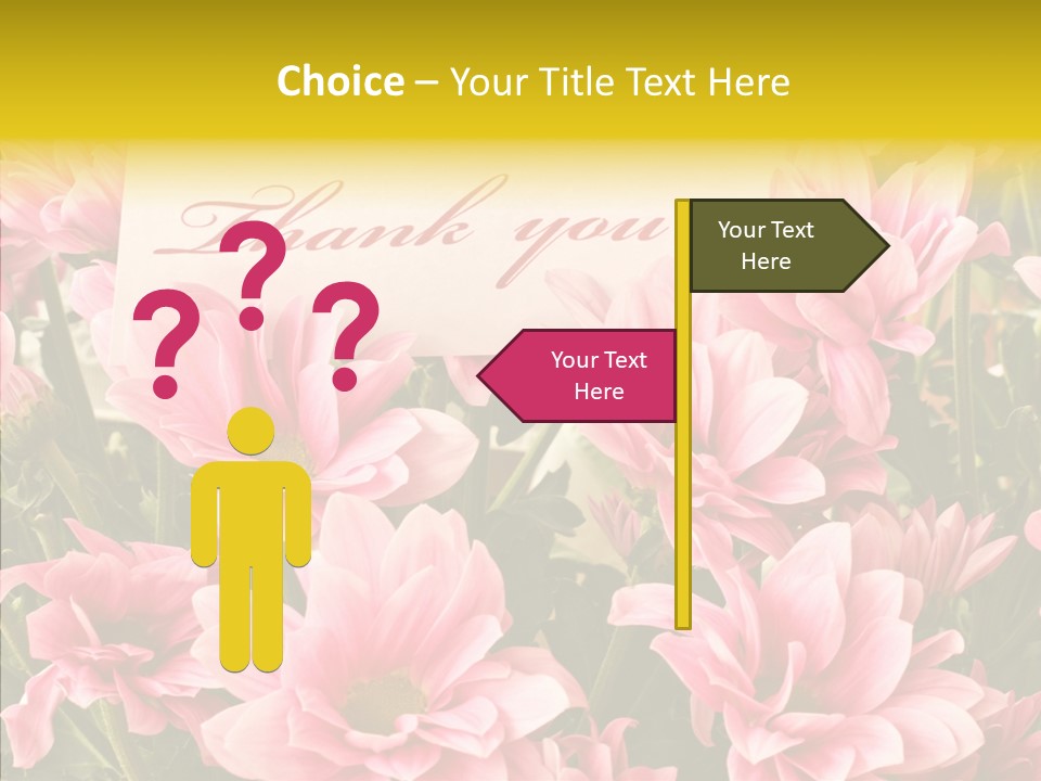 Floral Bloom Message PowerPoint Template