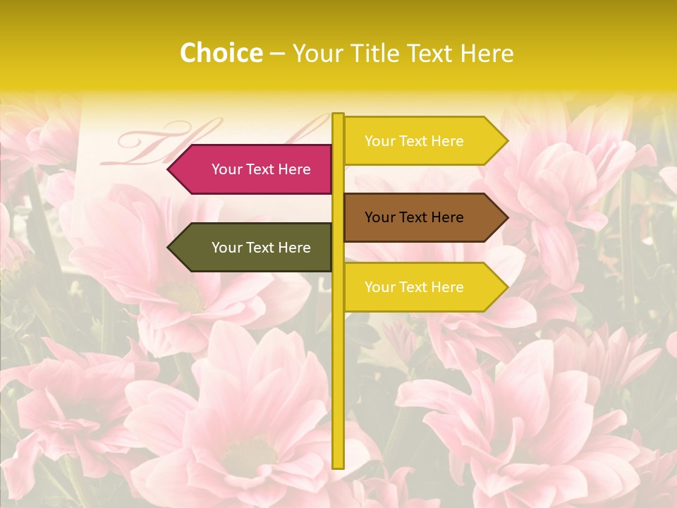 Floral Bloom Message PowerPoint Template
