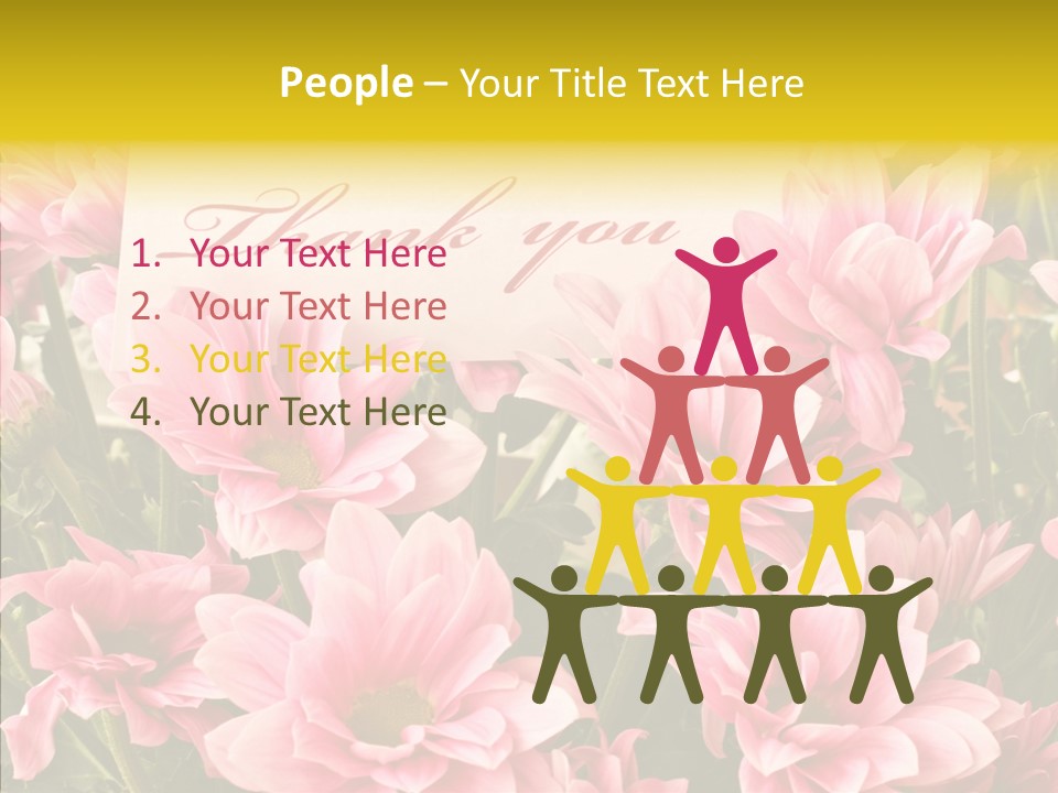 Floral Bloom Message PowerPoint Template