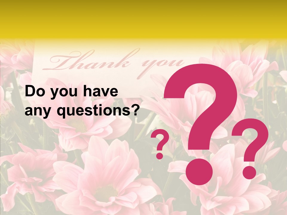 Floral Bloom Message PowerPoint Template