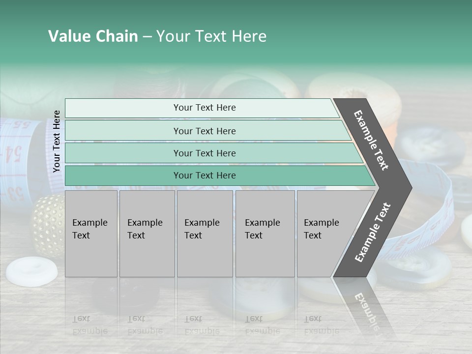 Color Thimble Supplies PowerPoint Template