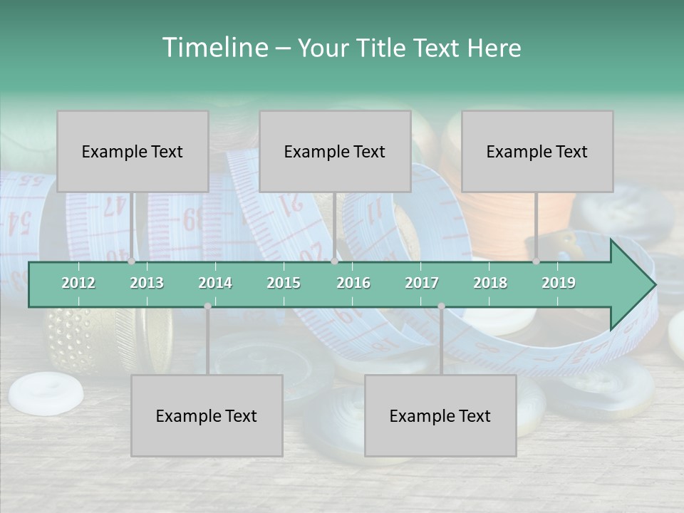 Color Thimble Supplies PowerPoint Template