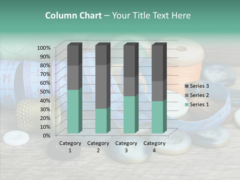 Color Thimble Supplies PowerPoint Template