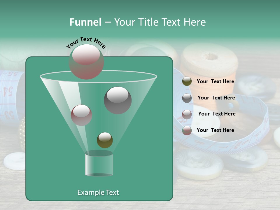 Color Thimble Supplies PowerPoint Template