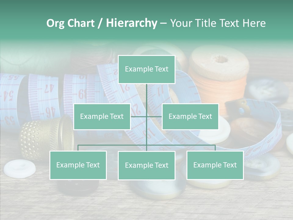 Color Thimble Supplies PowerPoint Template