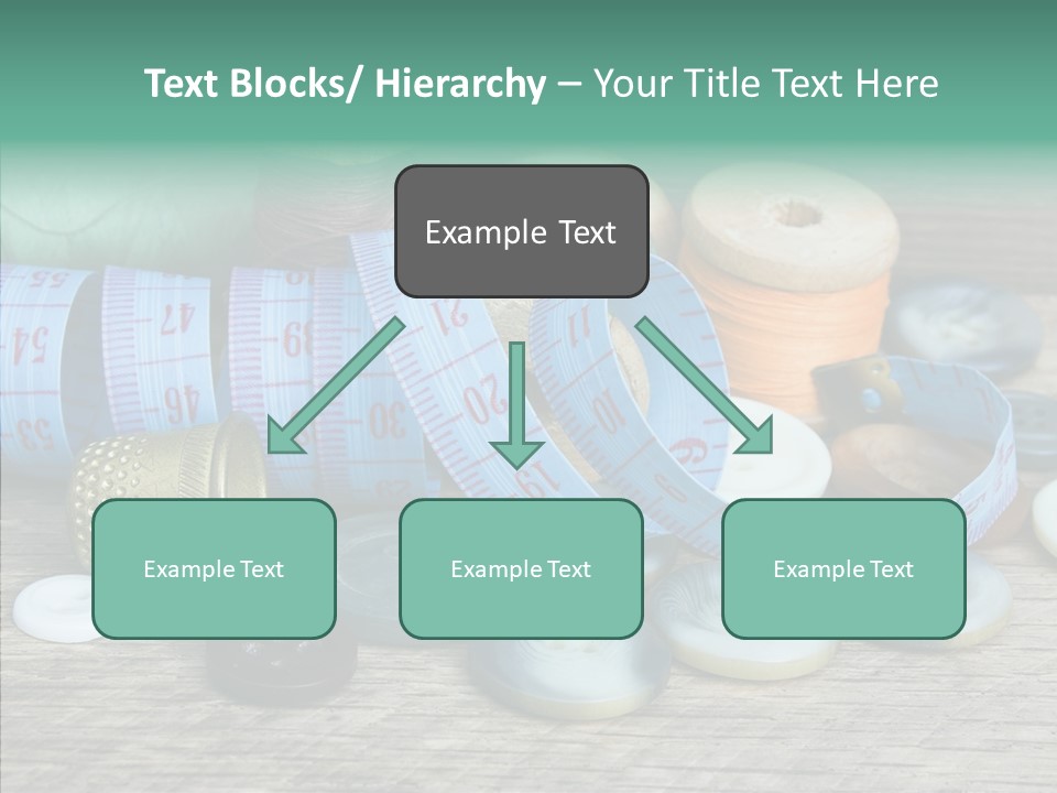 Color Thimble Supplies PowerPoint Template
