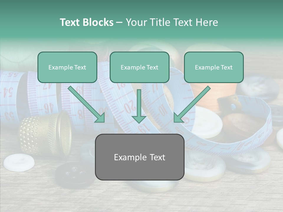 Color Thimble Supplies PowerPoint Template