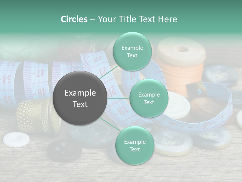 Color Thimble Supplies PowerPoint Template