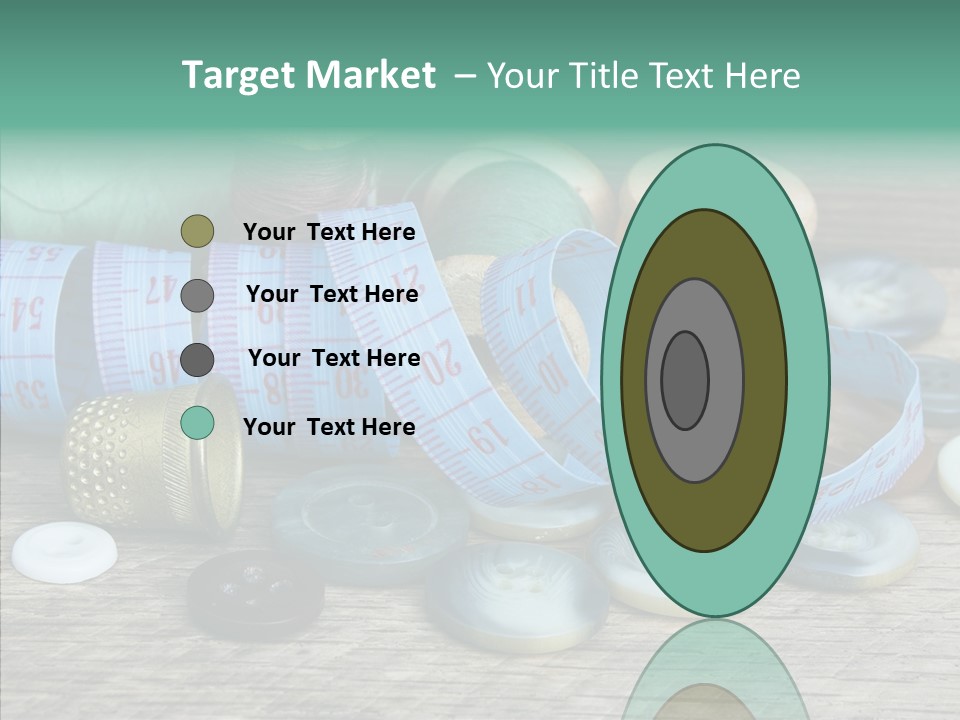 Color Thimble Supplies PowerPoint Template