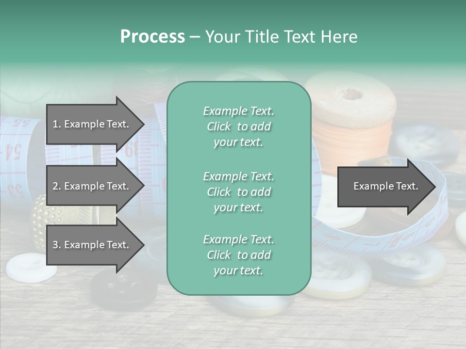 Color Thimble Supplies PowerPoint Template