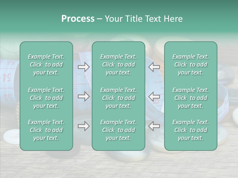 Color Thimble Supplies PowerPoint Template