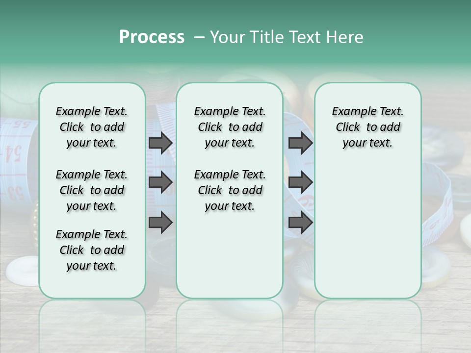 Color Thimble Supplies PowerPoint Template