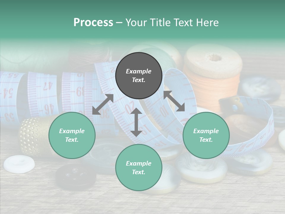 Color Thimble Supplies PowerPoint Template