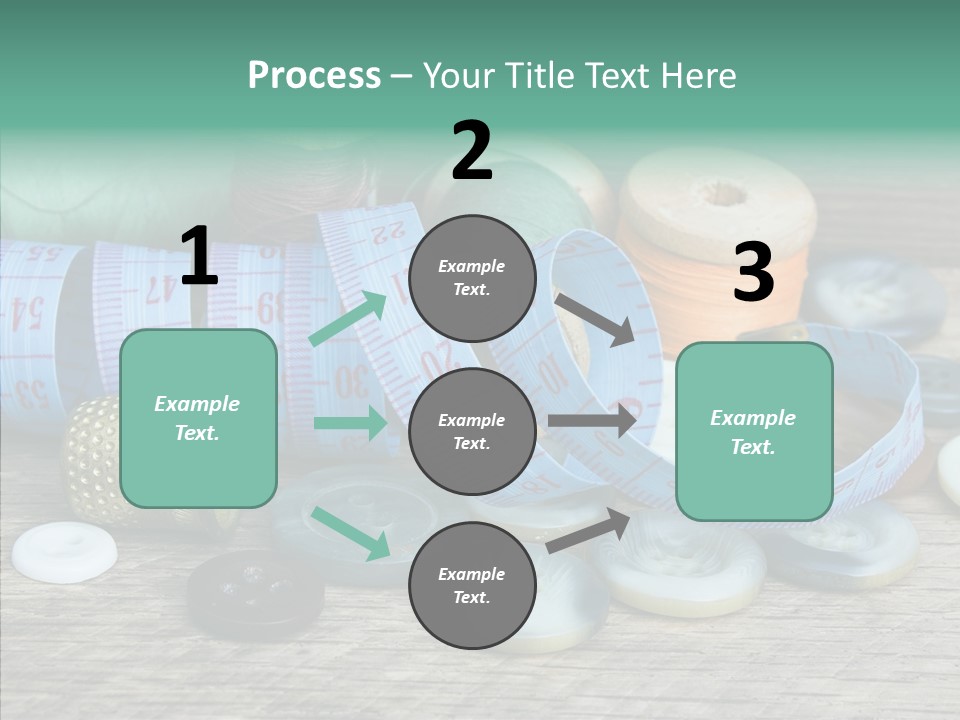 Color Thimble Supplies PowerPoint Template