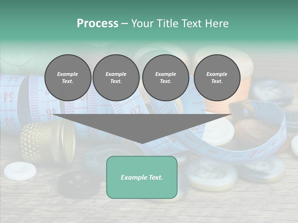 Color Thimble Supplies PowerPoint Template
