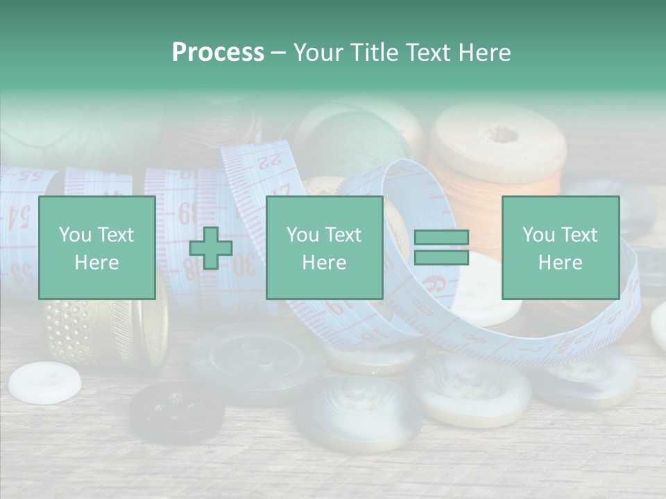 Color Thimble Supplies PowerPoint Template