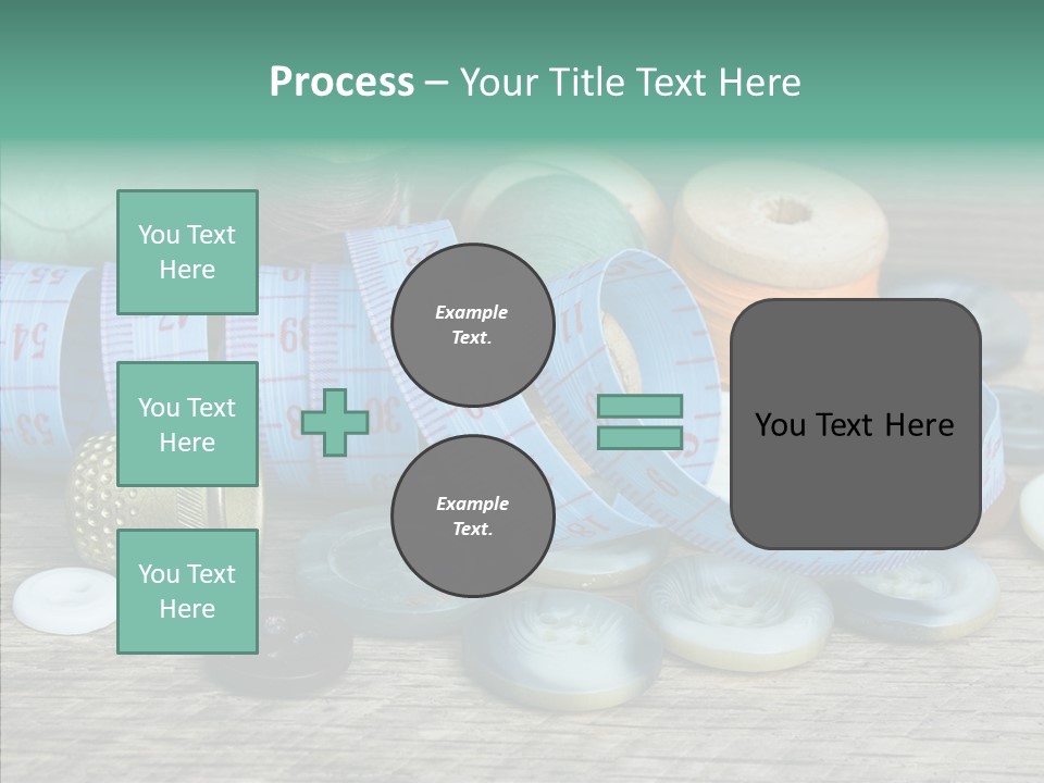 Color Thimble Supplies PowerPoint Template