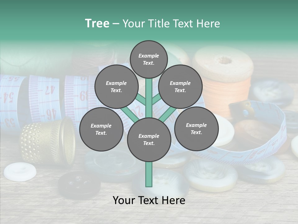Color Thimble Supplies PowerPoint Template