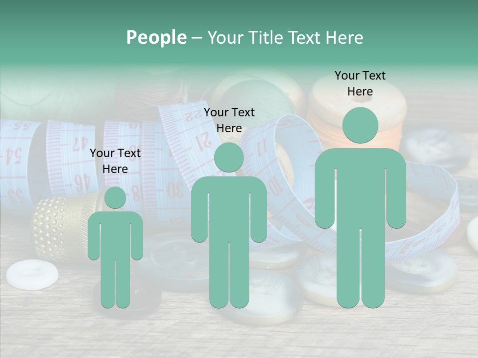 Color Thimble Supplies PowerPoint Template